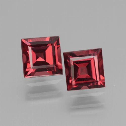 Achetez naturel 1,57ct rouge grenat rhodolite gems, carré, en provenance mozambique chez gemselect. en stock, livraison internationale!