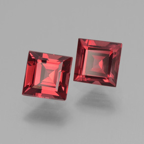 Achetez naturel 1,57ct rouge grenat rhodolite gems, carré, en provenance mozambique chez gemselect. en stock, livraison internationale!