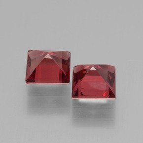 Achetez naturel 1,57ct rouge grenat rhodolite gems, carré, en provenance mozambique chez gemselect. en stock, livraison internationale!