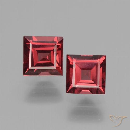 Shop natural 1.56ct Rouge Rosâtre Grenat rhodolite gems, Carré, from Mozambique at GemSelect. In stock, global shipping!
