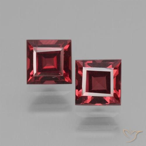 Shop natural 1.75ct Rouge foncé Grenat rhodolite gems, Carré, from Mozambique at GemSelect. In stock, global shipping!
