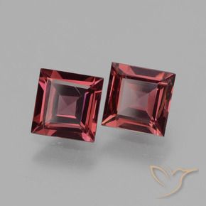 Achetez naturel 1.41ct Rouge merlot Grenat Rhodolite gems, Carré, En provenance Mozambique chez GemSelect. En stock, livraison internationale!