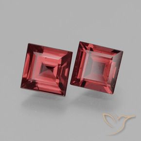Shop natural 1.52ct Rouge écarlate Grenat Rhodolite gems, Carré, from Mozambique at GemSelect. In stock, global shipping!