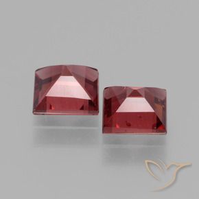 Shop natural 1.52ct Rouge écarlate Grenat Rhodolite gems, Carré, from Mozambique at GemSelect. In stock, global shipping!