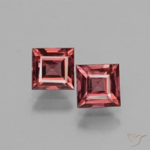 1.63ctw Naturel Rouge moyen-foncé Grenat rhodolite, Carré, VS