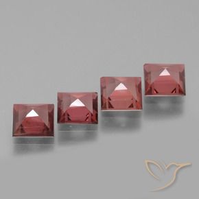 Shop natural 2.83ct Rouge écarlate Grenat Rhodolite gems, Carré, from Mozambique at GemSelect. In stock, global shipping!
