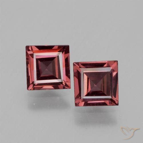 1.40ctw Naturel Rouge foncé Grenat Rhodolite, Carré, VS