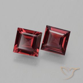 Shop natural 1.37ct Rouge moyen Grenat rhodolite gems, Carré, from Mozambique at GemSelect. In stock, global shipping!