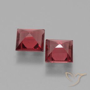 Shop natural 1.40ct Rouge Rosâtre Grenat rhodolite gems, Carré, from Mozambique at GemSelect. In stock, global shipping!