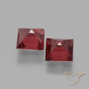 Shop natural 1.50ct Rouge Rosâtre Grenat Rhodolite gems, Carré, from Mozambique at GemSelect. In stock, global shipping!