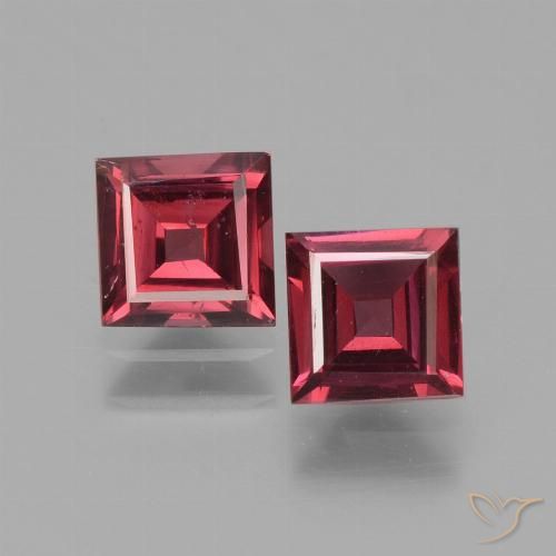 Shop natural 1.50ct Rouge moyen Grenat rhodolite gems, Carré, from Mozambique at GemSelect. In stock, global shipping!