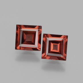 Achetez naturel 1,26ct rose grenat rhodolite gems, carré, en provenance mozambique chez gemselect. en stock, livraison internationale!