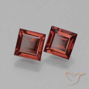 Shop natural 1.52ct Rouge écarlate Grenat Rhodolite gems, Carré, from Mozambique at GemSelect. In stock, global shipping!