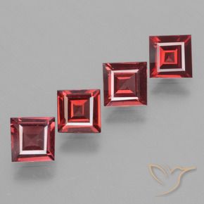 Shop natural 2.22ct Rouge foncé Grenat Rhodolite gems, Carré, from Mozambique at GemSelect. In stock, global shipping!