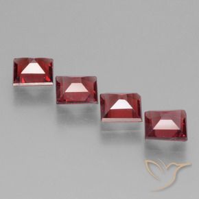Shop natural 2.22ct Rouge foncé Grenat Rhodolite gems, Carré, from Mozambique at GemSelect. In stock, global shipping!
