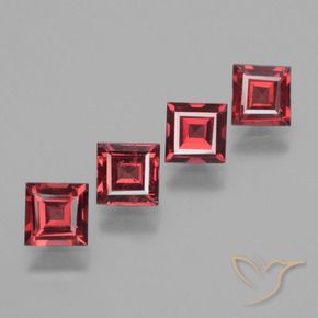 Shop natural 2.57ct Rouge foncé Grenat Rhodolite gems, Carré, from Mozambique at GemSelect. In stock, global shipping!