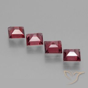 Shop natural 2.64ct Rouge moyen Grenat Rhodolite gems, Carré, from Mozambique at GemSelect. In stock, global shipping!