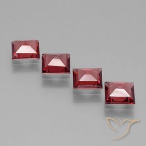 Shop natural 2.33ct Rouge écarlate Grenat rhodolite gems, Carré, from Mozambique at GemSelect. In stock, global shipping!