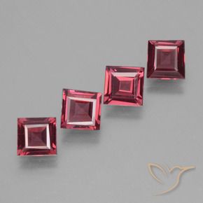 Shop natural 2.25ct Rouge Rosâtre Grenat rhodolite gems, Carré, from Mozambique at GemSelect. In stock, global shipping!