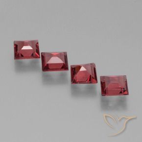 Shop natural 2.06ct Rouge Rosâtre Grenat rhodolite gems, Carré, from Mozambique at GemSelect. In stock, global shipping!