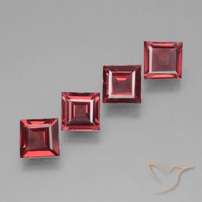 Shop natural 2.09ct Rouge Rosâtre Grenat rhodolite gems, Carré, from Mozambique at GemSelect. In stock, global shipping!
