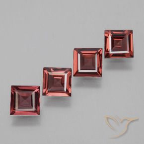 Shop natural 2.40ct Rouge foncé Grenat Rhodolite gems, Carré, from Mozambique at GemSelect. In stock, global shipping!