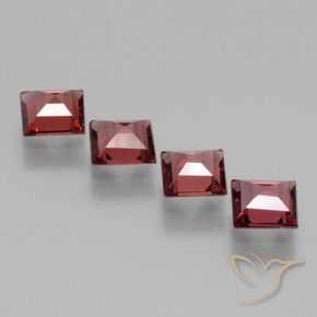 Shop natural 2.40ct Rouge foncé Grenat Rhodolite gems, Carré, from Mozambique at GemSelect. In stock, global shipping!