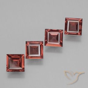 Shop natural 2.38ct Rouge moyen Grenat rhodolite gems, Carré, from Mozambique at GemSelect. In stock, global shipping!