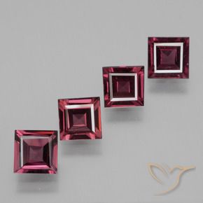 Shop natural 2.69ct Rouge moyen Grenat rhodolite gems, Carré, from Mozambique at GemSelect. In stock, global shipping!