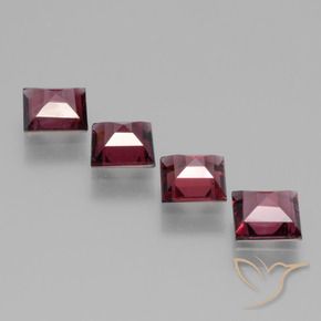 Shop natural 2.69ct Rouge moyen Grenat rhodolite gems, Carré, from Mozambique at GemSelect. In stock, global shipping!