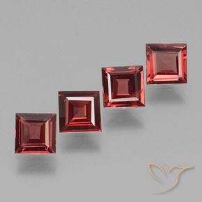 Shop natural 2.20ct Rouge moyen Grenat Rhodolite gems, Carré, from Mozambique at GemSelect. In stock, global shipping!