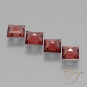 Shop natural 2.20ct Rouge moyen Grenat Rhodolite gems, Carré, from Mozambique at GemSelect. In stock, global shipping!