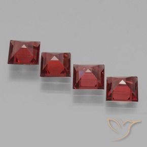 Shop natural 2.81ct Rouge écarlate Grenat rhodolite gems, Carré, from Mozambique at GemSelect. In stock, global shipping!