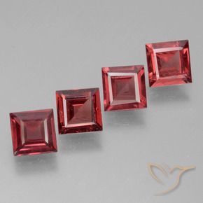 Shop natural 2.60ct Rouge foncé Grenat rhodolite gems, Carré, from Mozambique at GemSelect. In stock, global shipping!