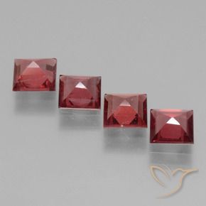 Shop natural 2.60ct Rouge foncé Grenat rhodolite gems, Carré, from Mozambique at GemSelect. In stock, global shipping!