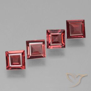 Shop natural 2.55ct Rouge moyen Grenat Rhodolite gems, Carré, from Mozambique at GemSelect. In stock, global shipping!