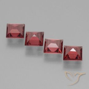 Shop natural 2.55ct Rouge moyen Grenat Rhodolite gems, Carré, from Mozambique at GemSelect. In stock, global shipping!