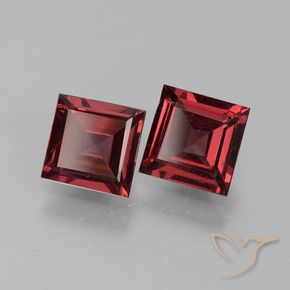 Shop natural 1.39ct Vin rouge profond Grenat Rhodolite gems, Carré, from Mozambique at GemSelect. In stock, global shipping!