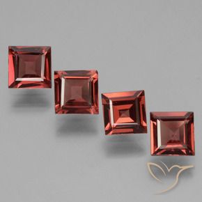Shop natural 2.71ct Rouge écarlate Grenat rhodolite gems, Carré, from Mozambique at GemSelect. In stock, global shipping!