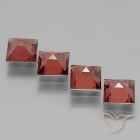 Shop natural 3.18ct Rouge écarlate Grenat Rhodolite gems, Carré, from Mozambique at GemSelect. In stock, global shipping!