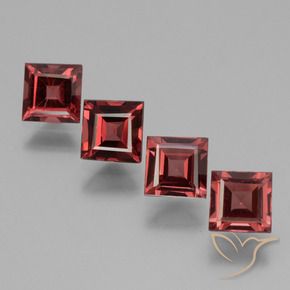 Shop natural 2.65ct Rouge merlot Grenat rhodolite gems, Carré, from Mozambique at GemSelect. In stock, global shipping!