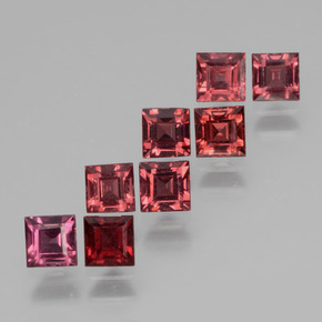 Achetez naturel 2.41ct Rose Grenat Rhodolite gems, Carré, En provenance Mozambique chez GemSelect. En stock, livraison internationale!