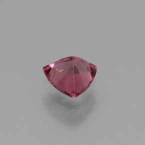Grenat rhodolite rose naturelle trillion, 0,51 ct, VVS-VS