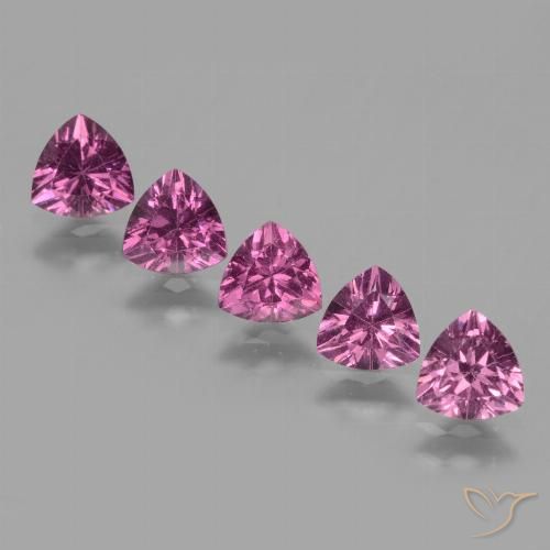 2.59ctw Naturel Pourpre moyen Grenat rhodolite, Trillion, VS