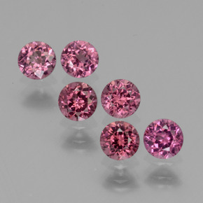 Achetez naturel ct Rose Grenat Rhodolite gems, Coupe roude, En provenance Mozambique chez GemSelect. En stock, livraison internationale!