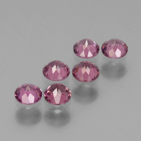 Achetez naturel ct Rose Grenat Rhodolite gems, Coupe roude, En provenance Mozambique chez GemSelect. En stock, livraison internationale!