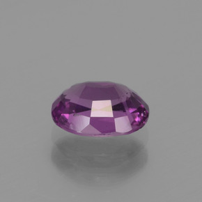 Grenat rhodolite rose naturelle coupe ovale, 1,26 ct, VS