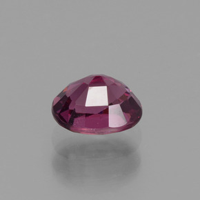 Grenat rhodolite rose naturelle coupe ovale, 1,10 ct, VVS-VS