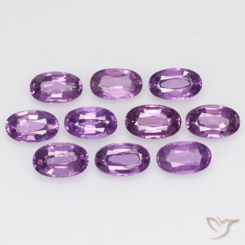 2.79ctw Naturel Violet foncé Grenat rhodolite, ovale, VS