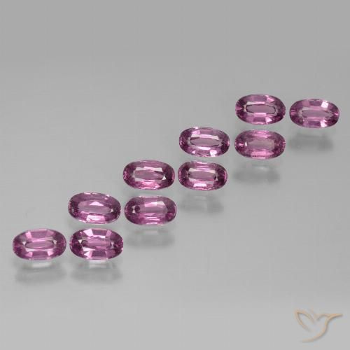 3.39ctw Naturel Pourpre moyen Grenat rhodolite, ovale, VS